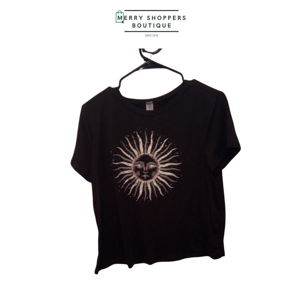 Black Stretch Polyester Spandex Top